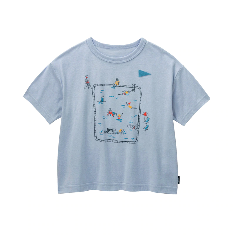 日本千趣會 - GITA 天竺棉印花短T-1492-藍