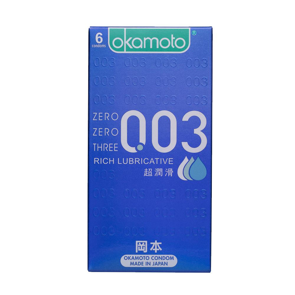 Okamoto 岡本 - 003RL超潤滑保險套-6入裝