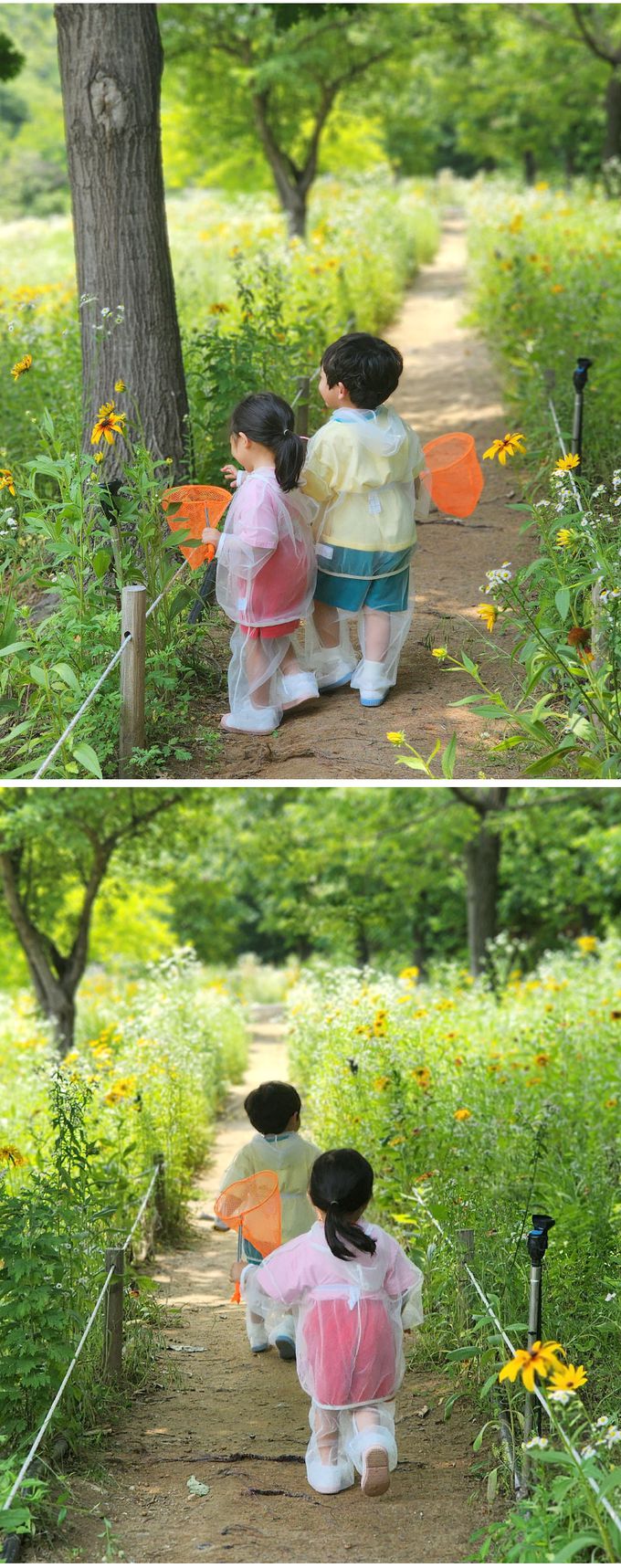 韓國 OZKIZ - 兒童防蚊蟲網連身褲套裝-白