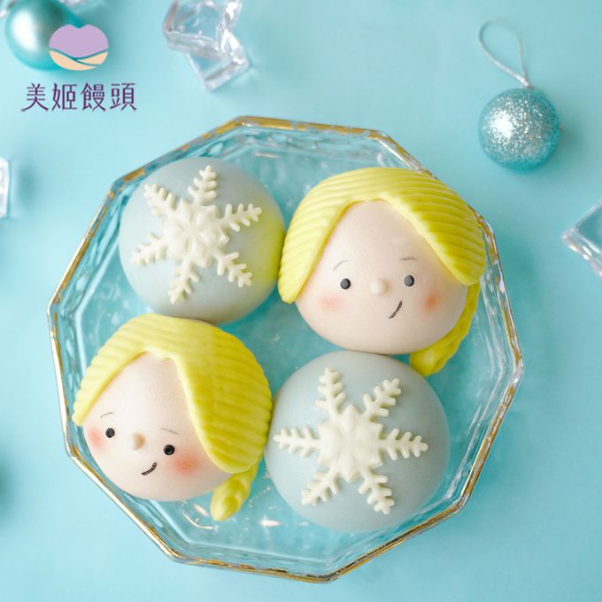 美姬饅頭 - 小公主鮮乳造型饅頭-40g*6顆