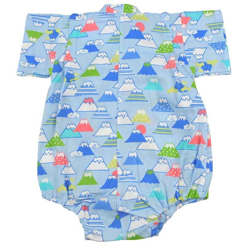 akachan honpo - 甚平包屁衣-富士山-淺藍色