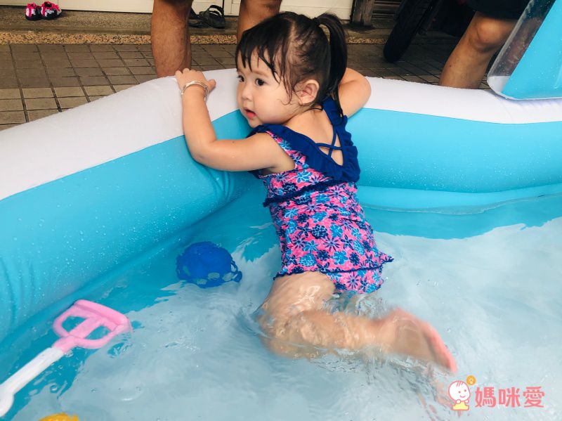 德國Playshoes - 抗UV防曬兒童連身泳裝-復古波點裙