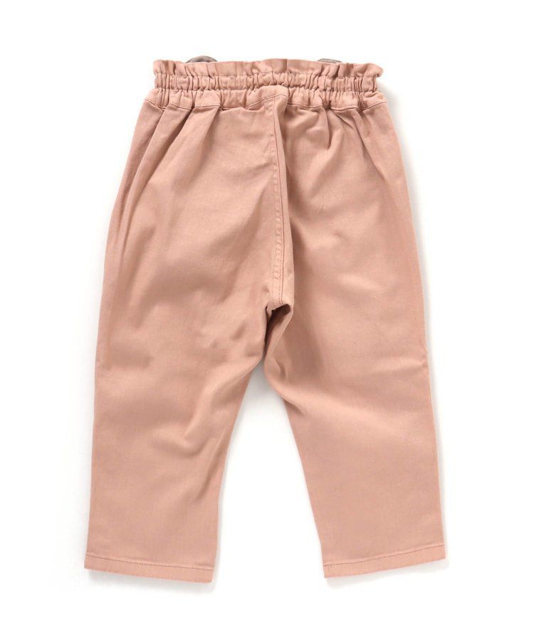 日本 apres les cours - 腰部花苞優雅設計長褲-水藍