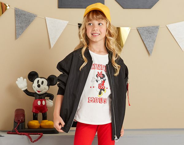 麗嬰房 Disney - 米妮系列運動甜心上-白色