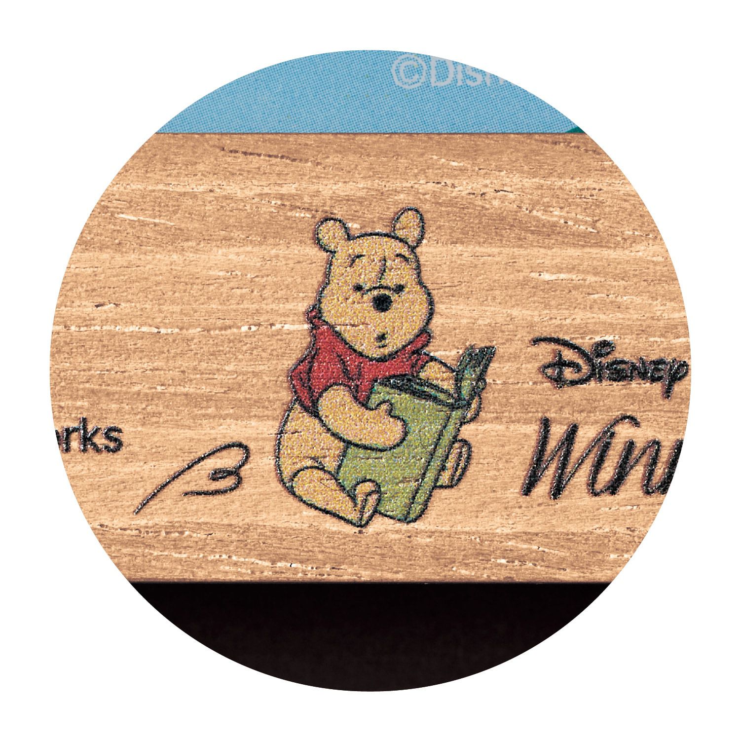 日本千趣會 - 聯名款 木紋相框型的明信片相本(50枚)-卡通人物維尼