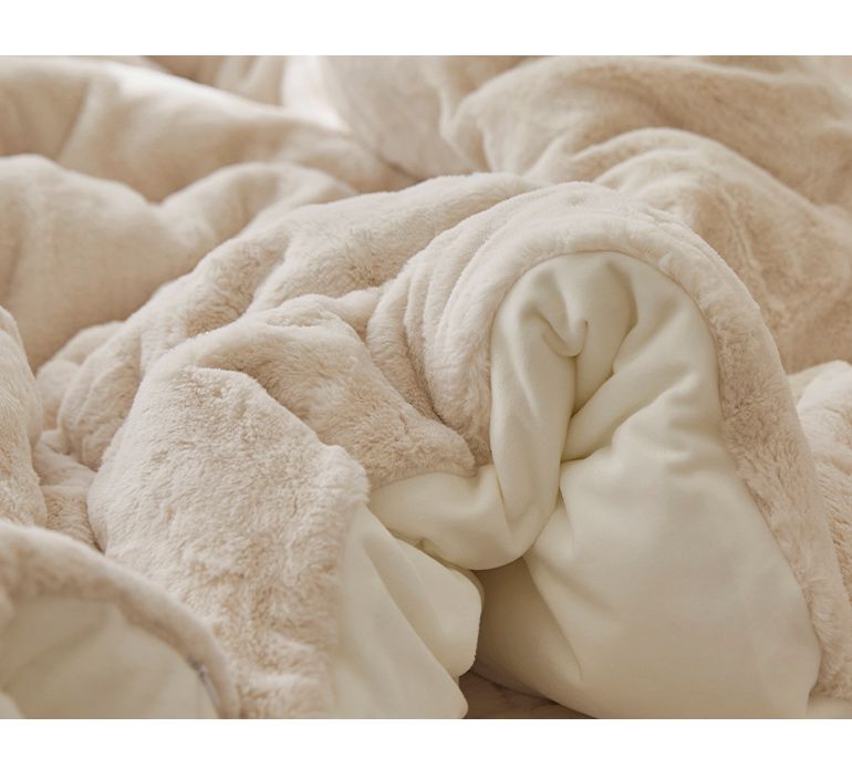 韓國 Maatila - 蓬鬆感高密度絨毛保暖棉被-燕麥牛奶