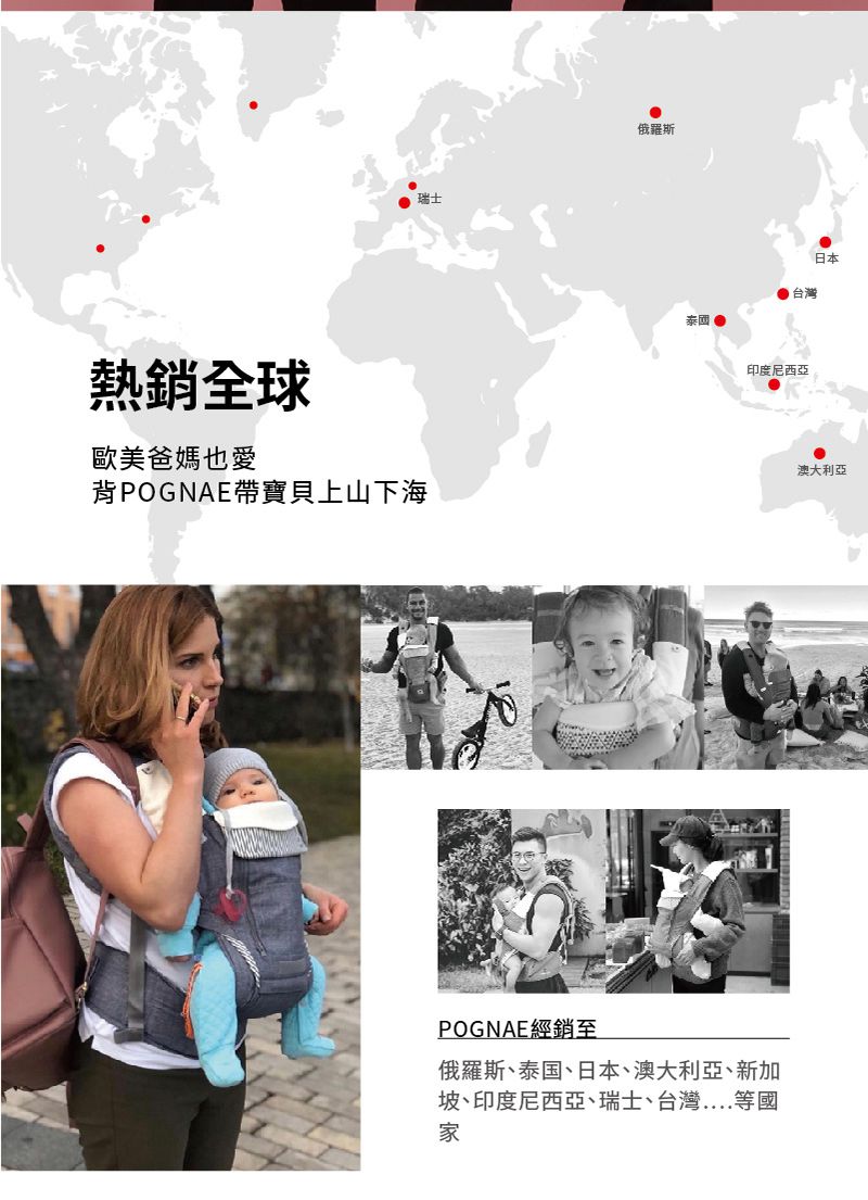 韓國 POGNAE - No5 Plus Light三合一輕量型機能揹帶-復刻牛仔灰