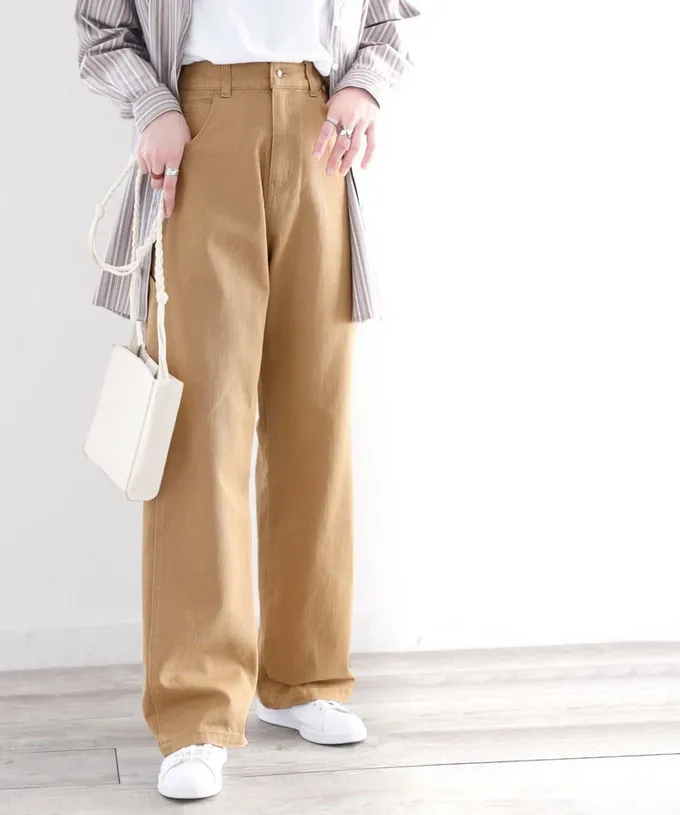 日本 Classical Elf - 超顯瘦厚磅百搭直筒褲-黑