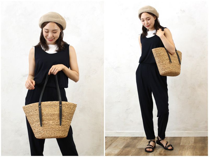 日本妞夏日最愛。草編包Ｘ編織包