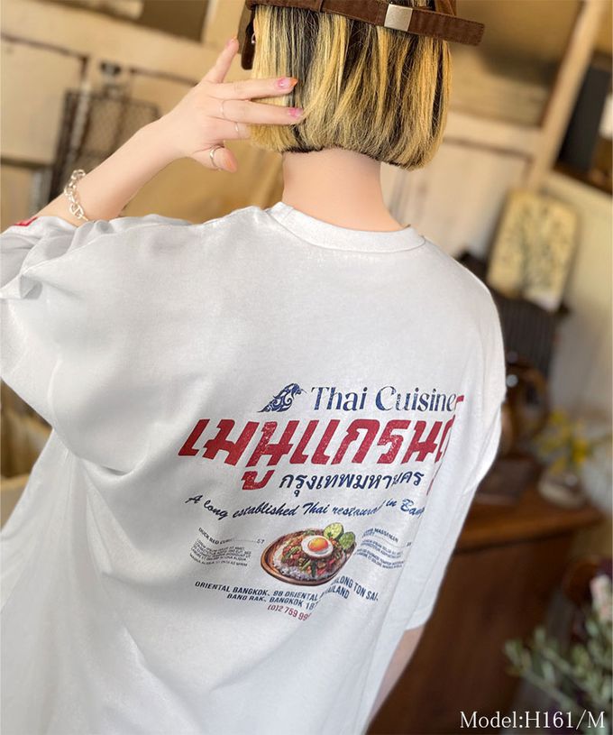 日本 Classical Elf - Java 純棉泰國風印花寬鬆短袖T恤-水藍