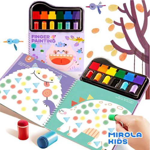 JoanMiro - 【Mirola Kids 原創美玩】指印畫套裝(含顏料)-指套款