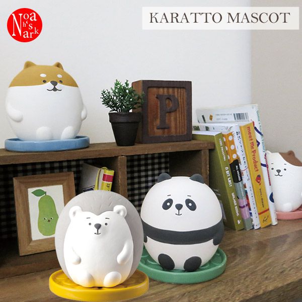 日本 DECOLE - 療癒環保除濕除臭擺飾(可重複使用)-圓滾滾 柴犬