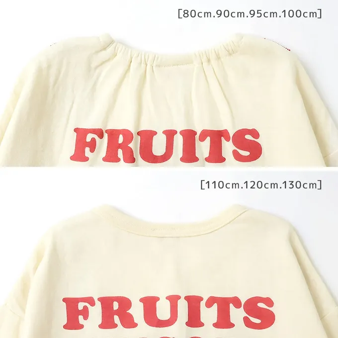 日本 ZOOLAND - 水果樂園 燈芯絨吊帶拼接長袖上衣-香蕉-黑X黃