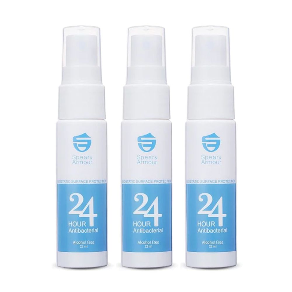 美國Spear&Armour思必兒 - 隨身攜帶瓶、隨時防疫-24小時表面防護噴劑-22ml*3