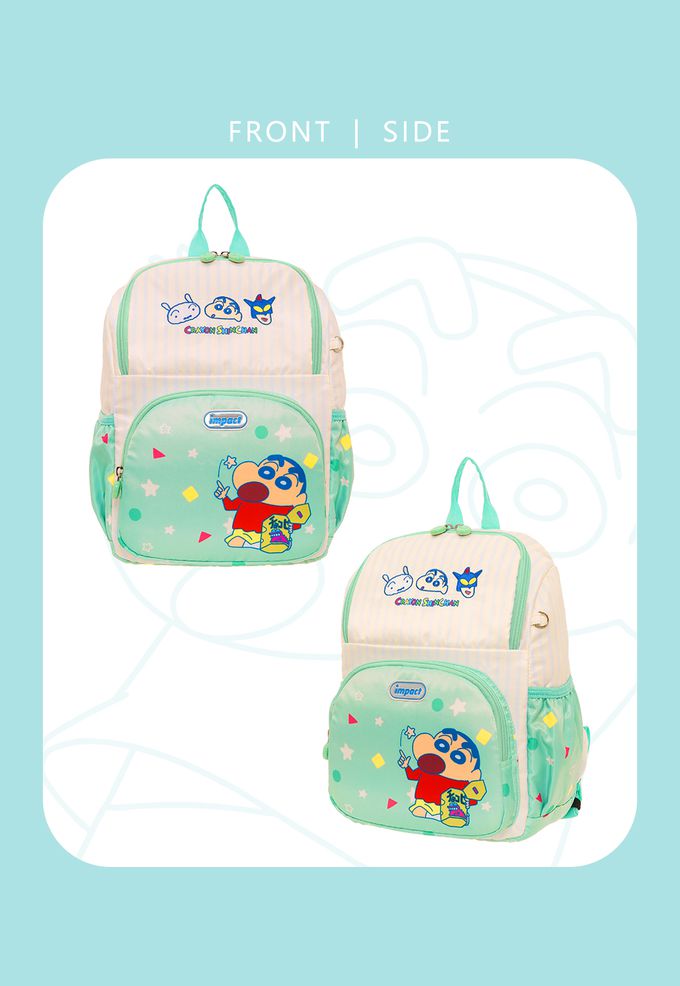 【IMPACT】怡寶兒童包 | 蠟筆小新後背包(中)-薄荷綠