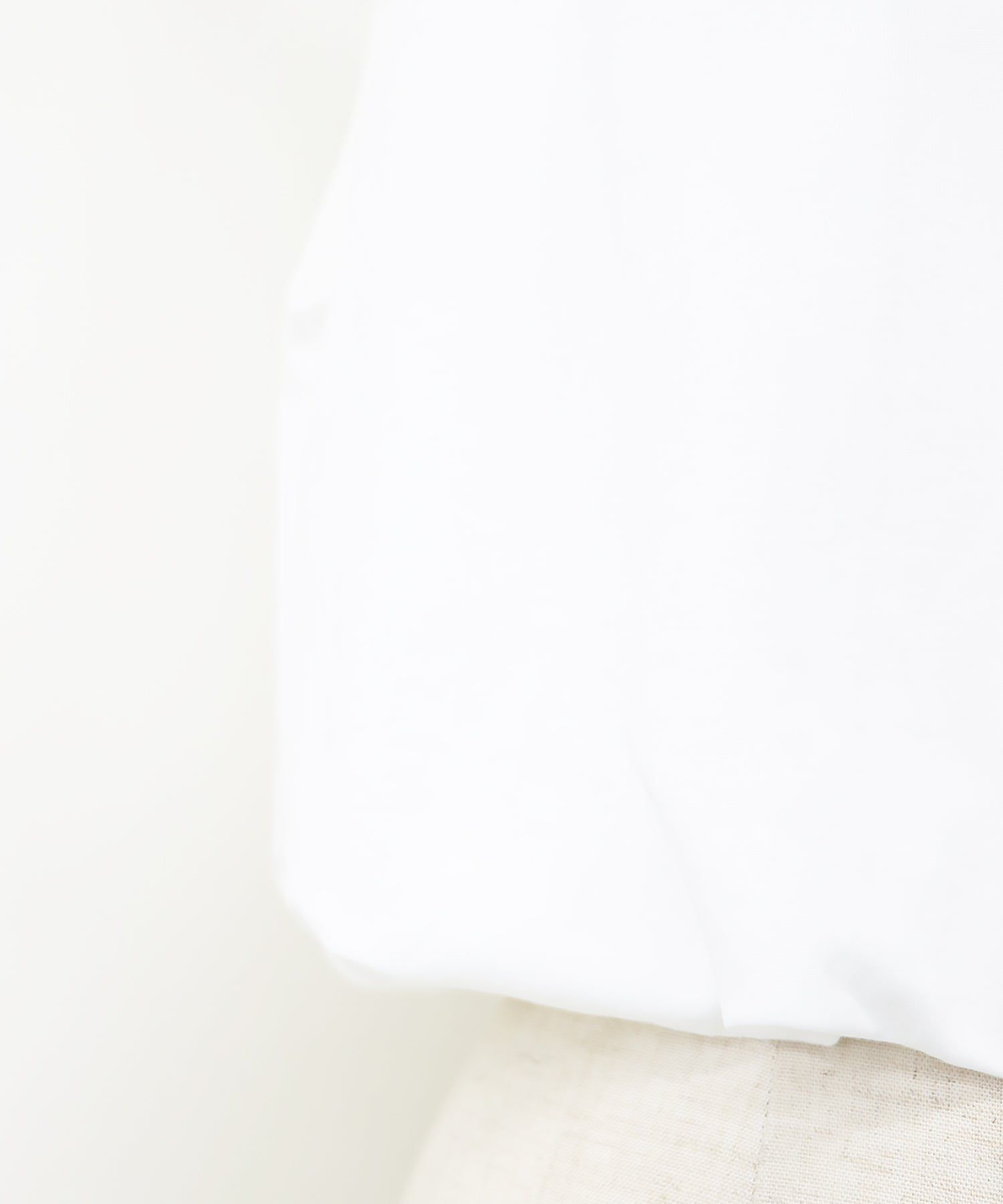 日本 BLUE EAST - 棉混法式簡約無袖上衣-白