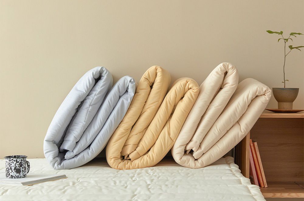 韓國 Maatila - 可水洗超細纖維桃皮感保潔墊/睡墊-石灰藍