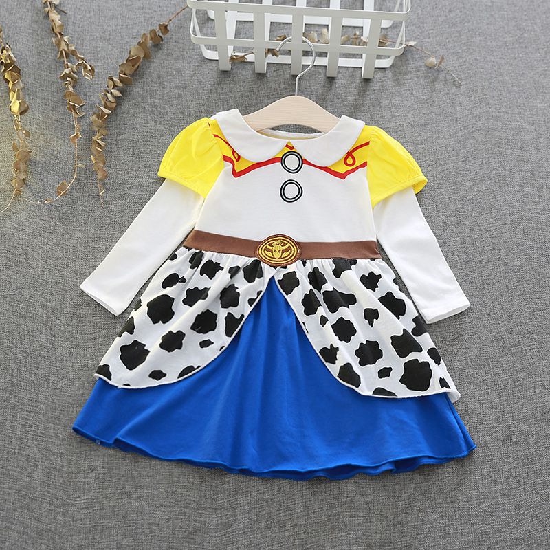 長袖造型公主裙-可愛牛仔