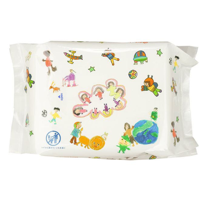 akachan honpo - 除菌濕紙巾 含酒精80張2包