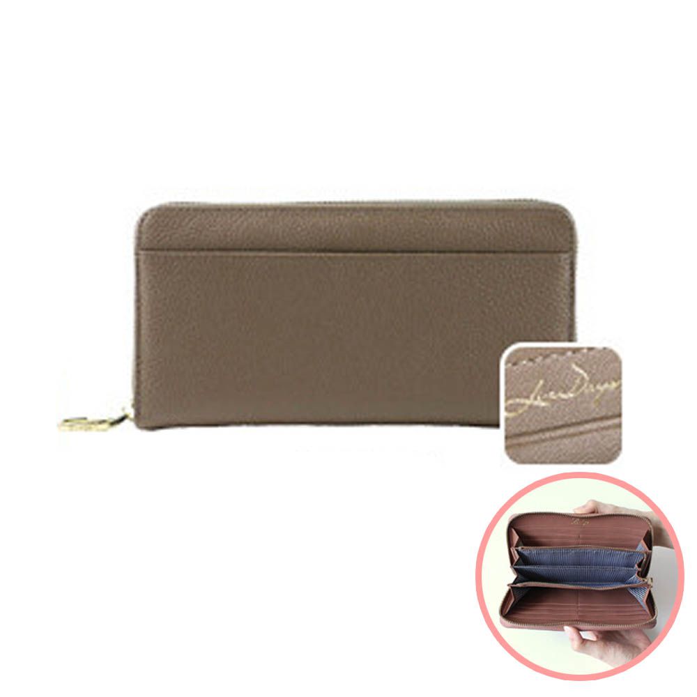 [樂天No.1] 超強收納防盜設計長夾-深卡其棕 (20x10.5cm)