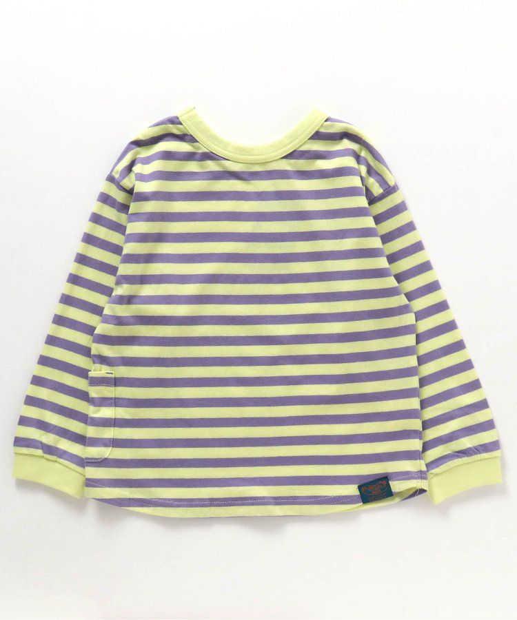 日本 BREEZE - 正反OK！圓領印花長袖上衣-棋盤格-彩色