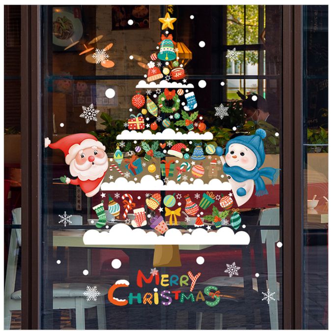 JB Design - 時尚壁貼(靜電貼)-SDJ2302禮物聖誕樹-2入 (45cm*30cm)