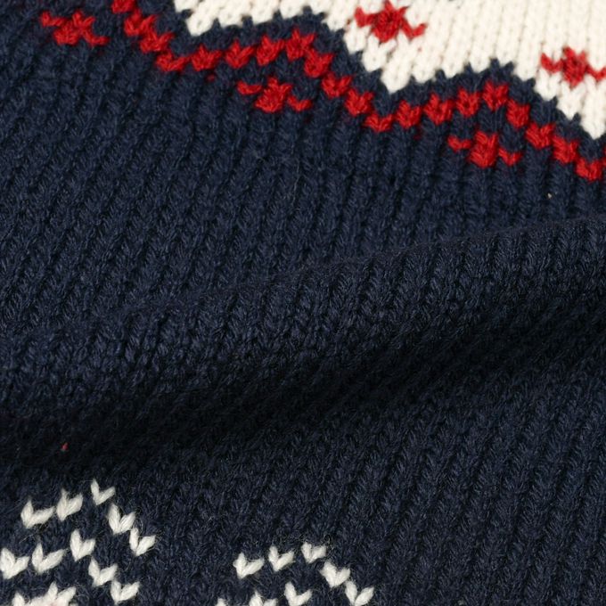 akachan honpo - 針織休閒上衣-恐龍-深藍色