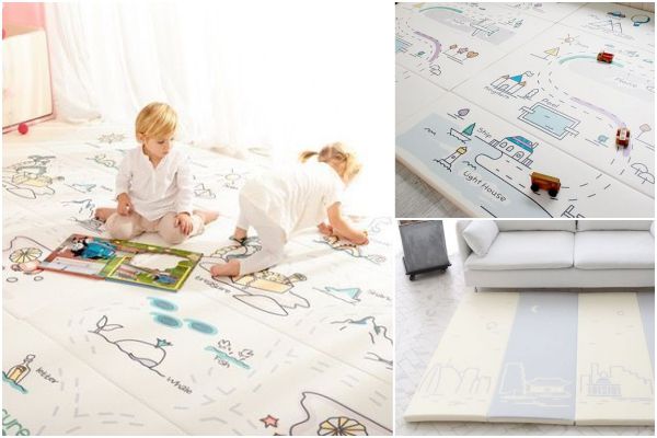 韓國 Foldaway - 4cm特厚遊戲墊-創意塗鴉系列-Treasure Island 藏寶圖 (200x140cm)