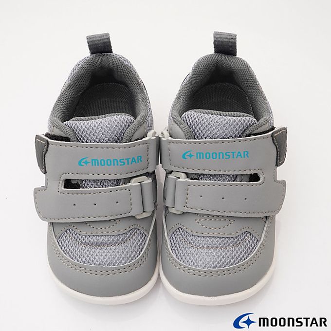 Moonstar日本月星 - 月星寶寶學步機能童鞋款-MSCNB3097灰(寶寶段)-機能運動鞋-灰