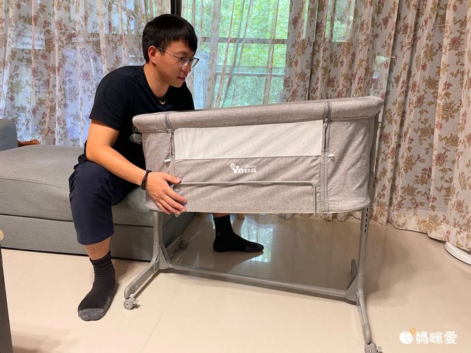 YODA - 嬰兒床邊床-質感灰