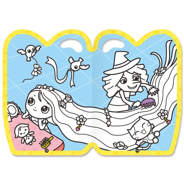 世一文化 - 長髮公主手提著色本