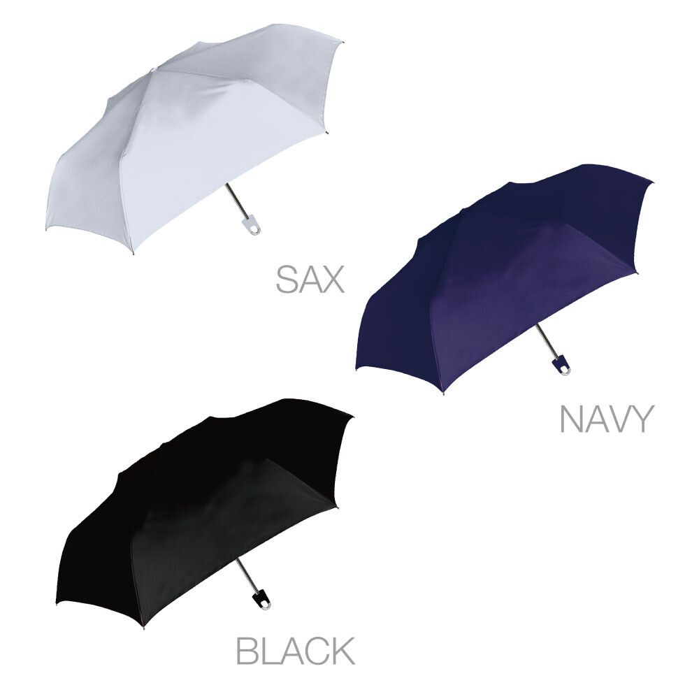 日本中谷 - 掛勾式輕量折疊傘/晴雨兩用傘-湖水藍 (傘骨55cm)