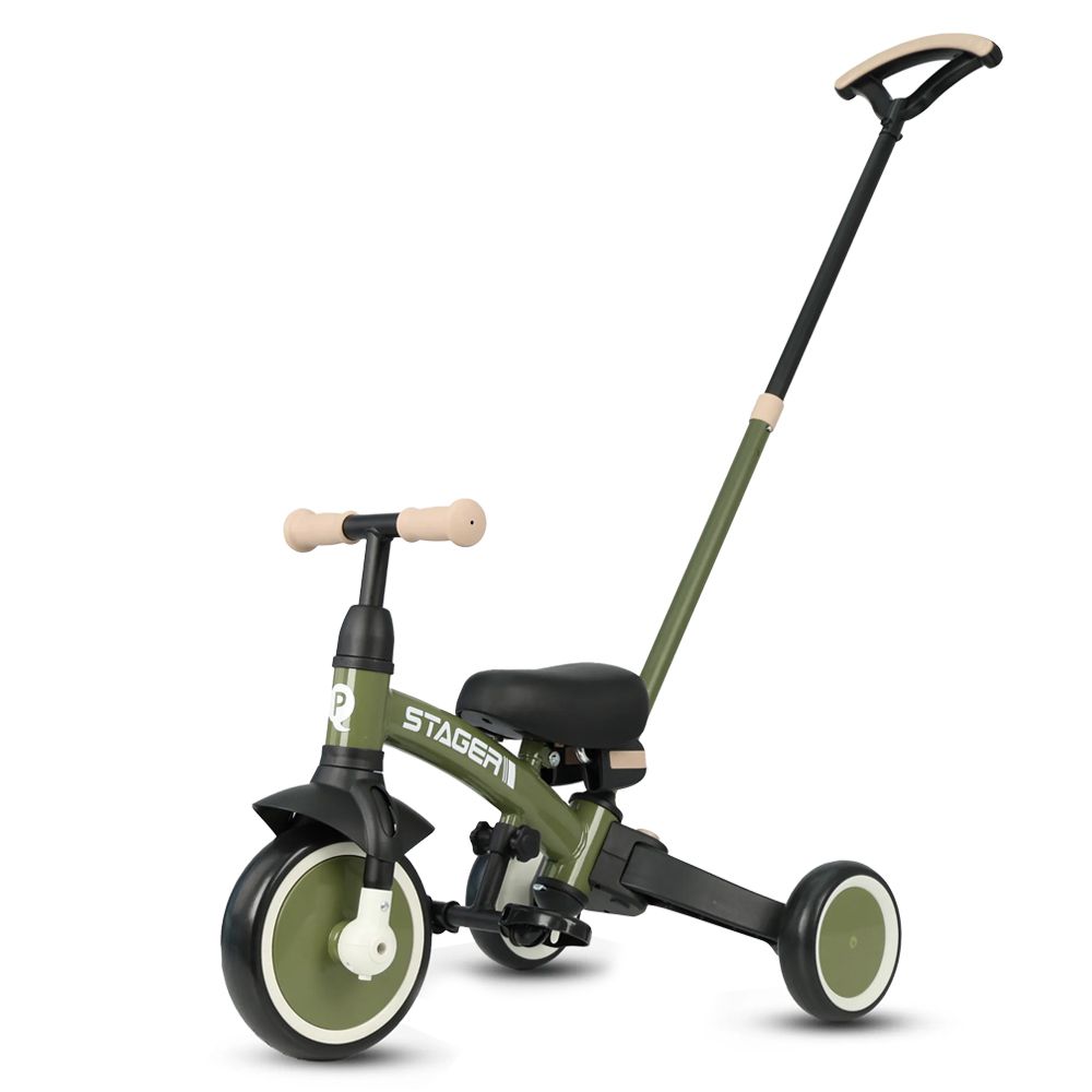 STAGER四合一兒童三輪車-綠