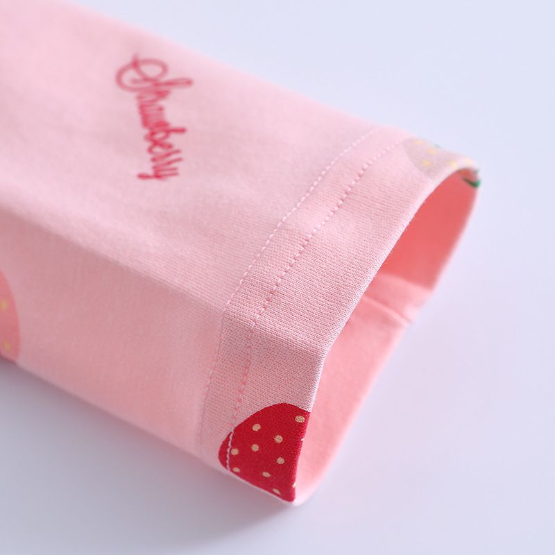 MAMDADKIDS - 純棉排扣睡衣套裝-滿滿草莓-粉色