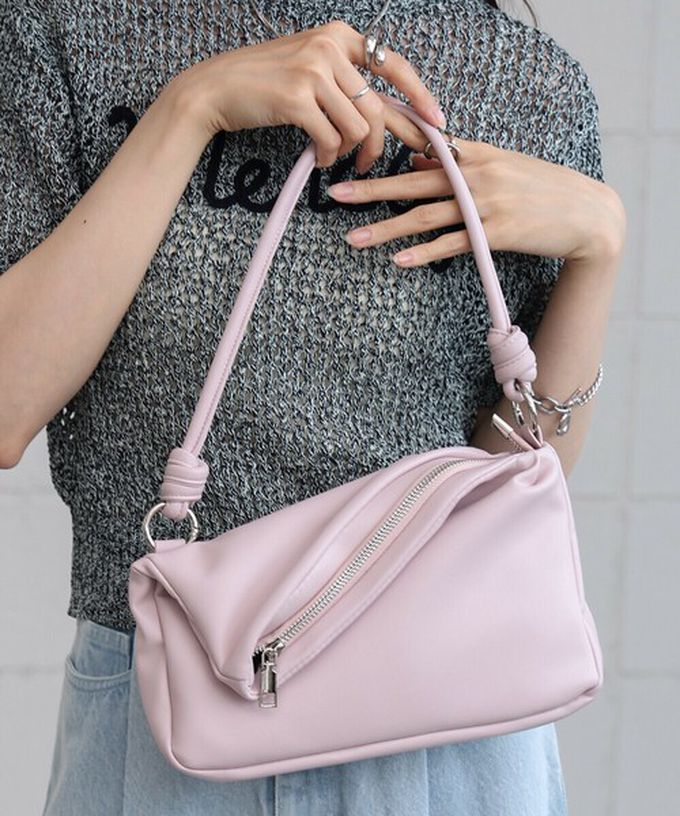 日本 Bab - 2way軟質拉鍊造型手提/側背包-薄荷綠