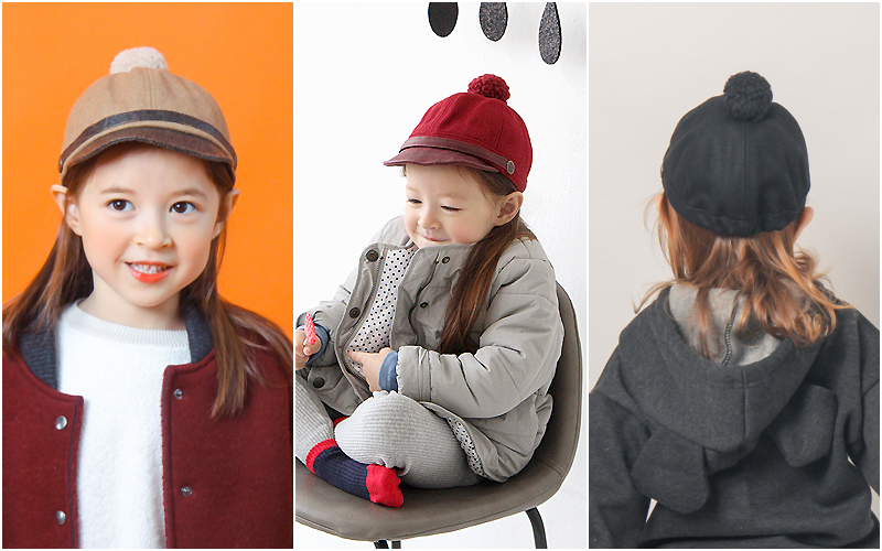 韓國 Babyblee - 復古風棒球帽-深灰