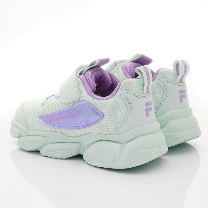 FILA - 電燈透氣慢跑運動鞋-2-J437X-339水藍(中大童段)-運動鞋-水藍