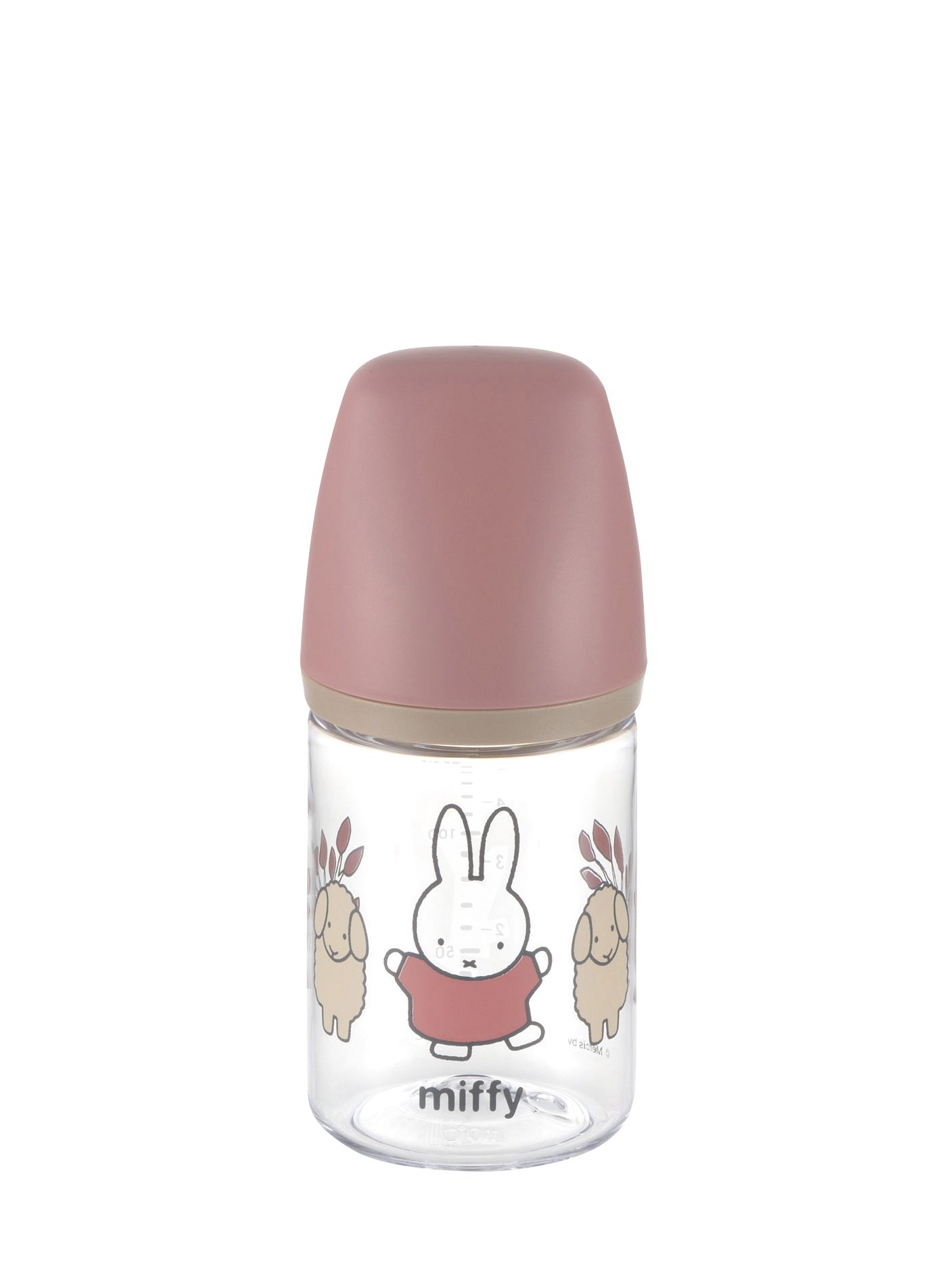 日本 Richell 利其爾 - Miffy米飛寬口奶瓶-Tritan材質 (附0-3M奶嘴)-160ml