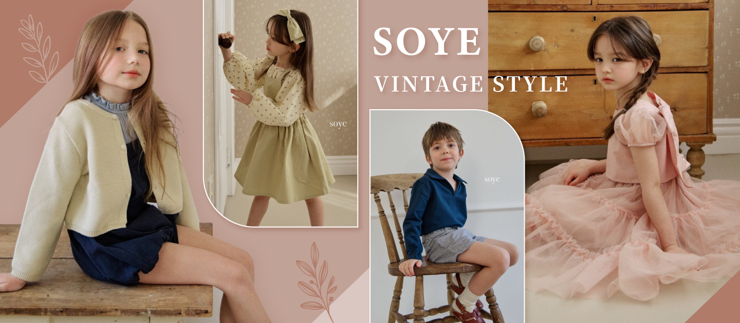 韓國 soye - 秀氣大方領連身洋裝-直線紋