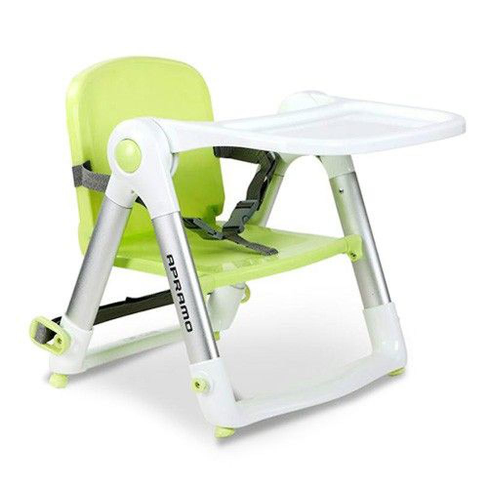 英國 Apramo - 摺疊式兒童餐椅 Flippa Dining Booster-Candy綠-附簡易提袋.坐墊(顏色隨機)