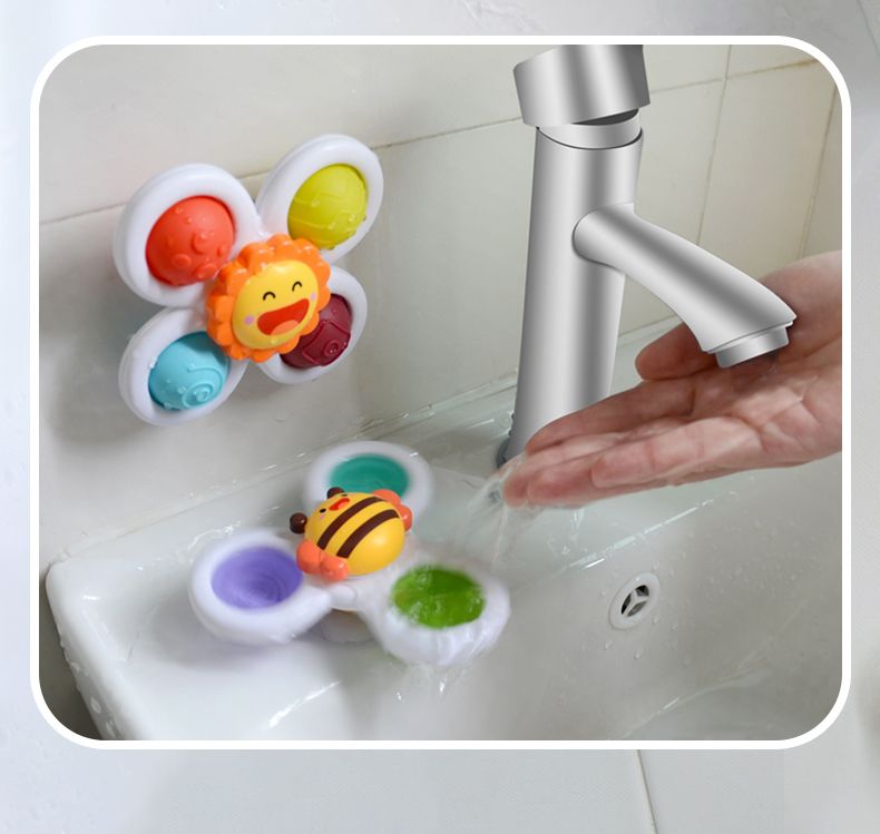 IngBaby - 花朵轉轉樂3入組 洗澡玩具