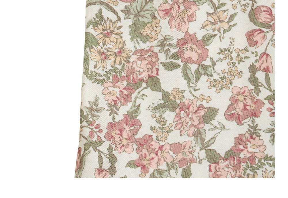 韓國 ULLALA - 絕美公主純棉長袖睡衣-(洋裝式)-奶油色 (FREE)