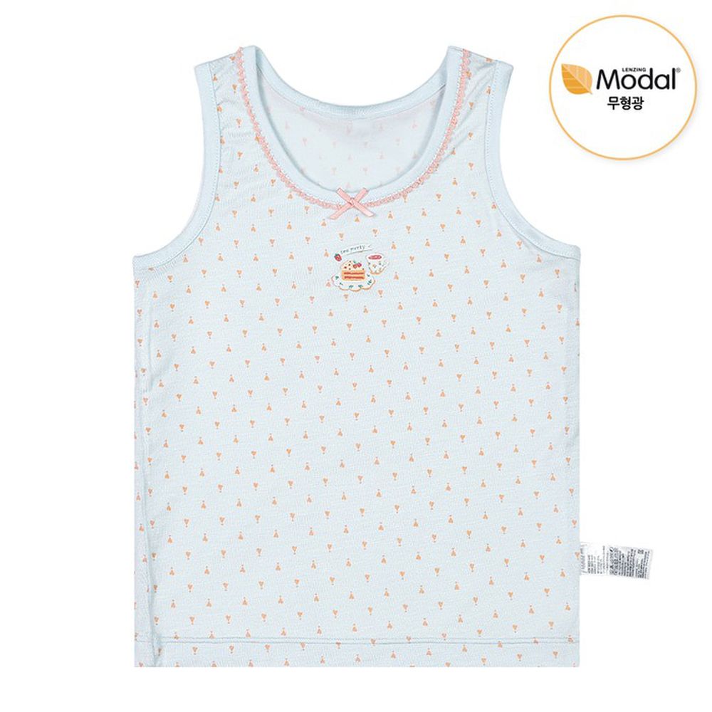 莫代爾親膚絲滑背心內衣(女寶)-下午茶-淡薄荷藍