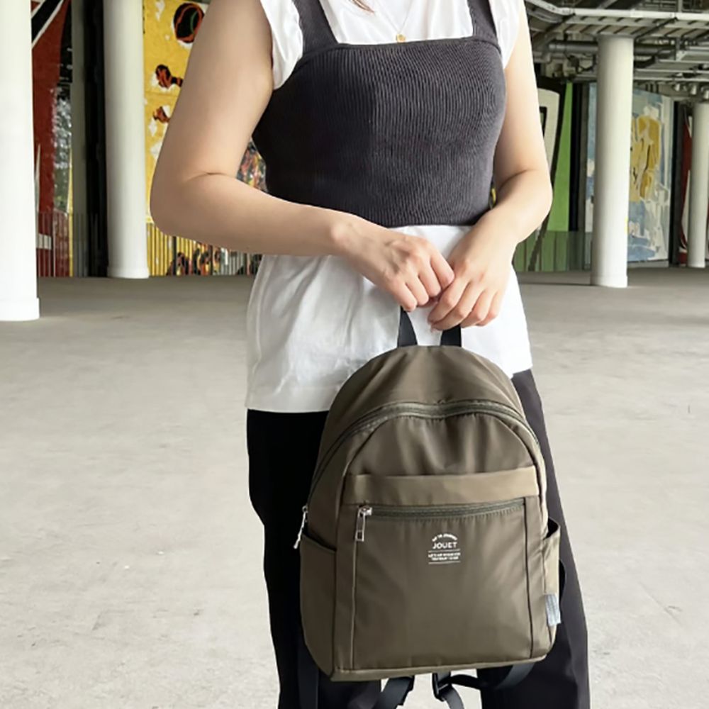 JOUET 7pocket輕便休閒後背包-軍綠色