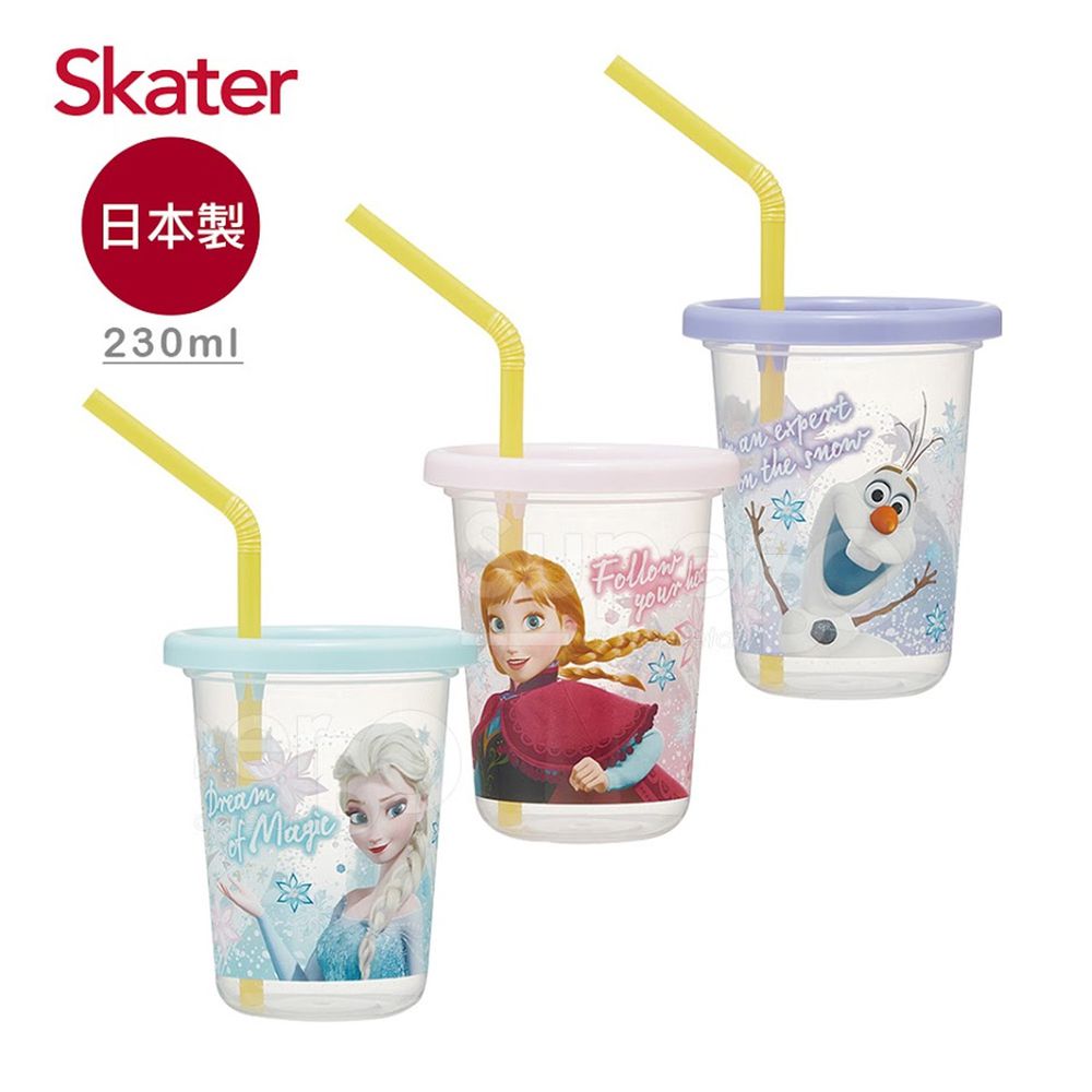 日本 SKATER - 派對杯3入組(230ml)-冰雪奇緣