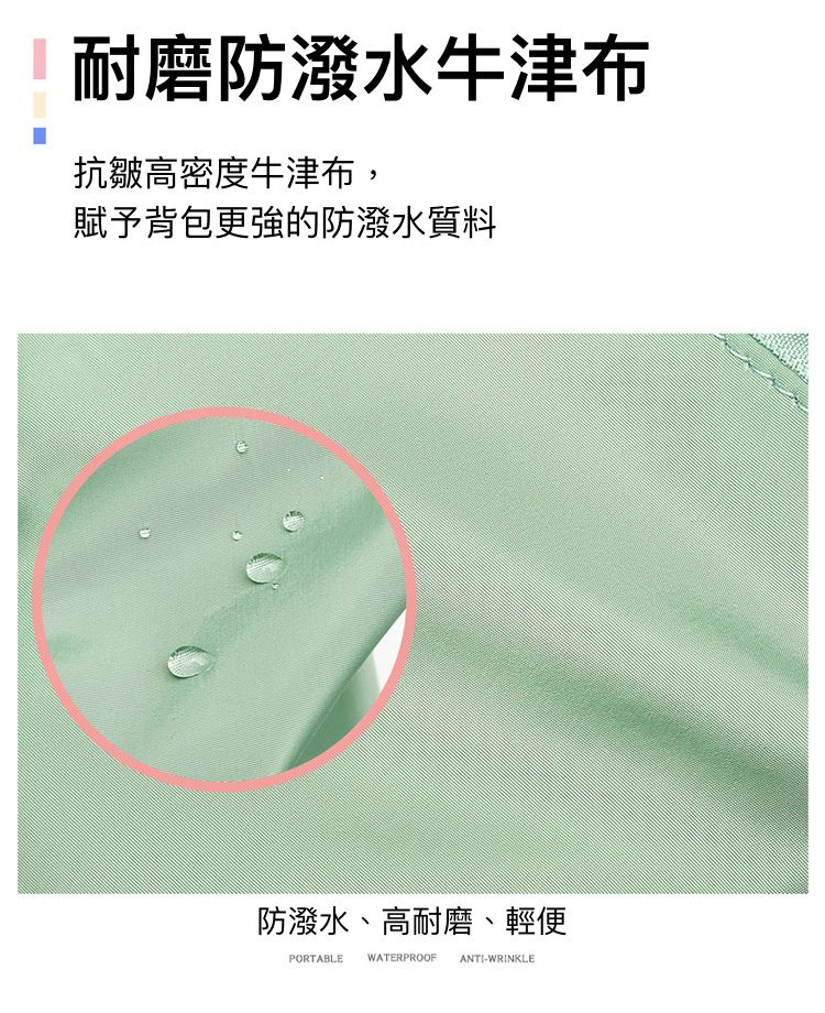 可折疊大容量乾濕分離旅行包-灰配粉