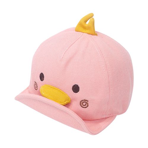 JoyNa - 嬰兒童帽 棒球帽 鴨舌帽 寶寶遮陽帽 小雞造型-粉色