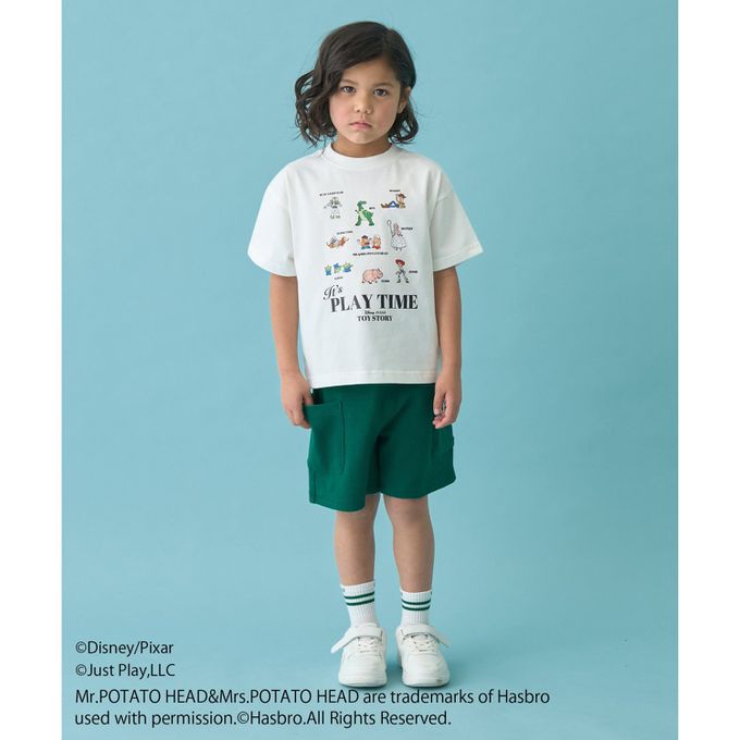 日本 b-ROOM - 聯名限定 短袖上衣-玩具圖鑑-淺米