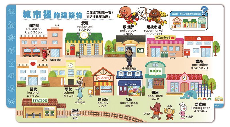 麵包超人第一本生活認知書-起步走