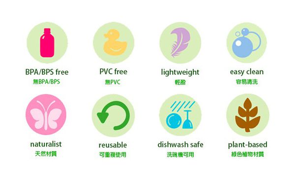 美國 green sprouts - 小綠芽寶寶學習吃飯湯匙6入組-水藍組